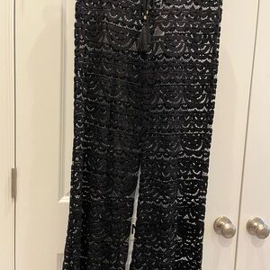 Black Lace Swimsuit Coverup pants